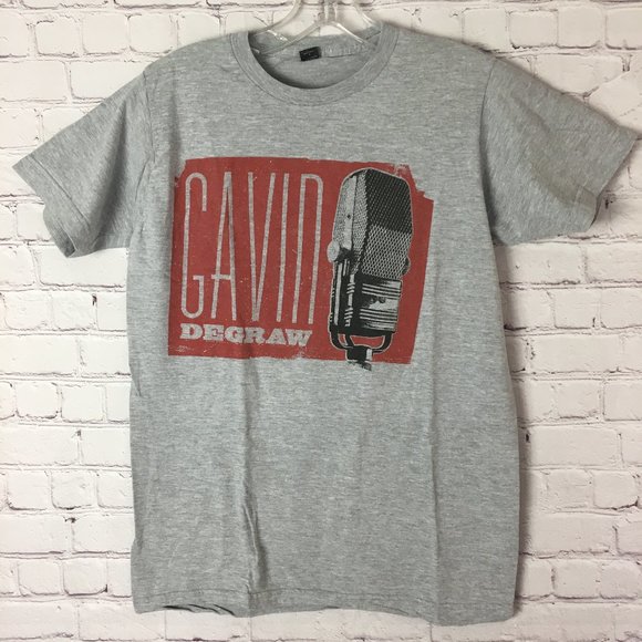 Gavin Degraw 2014 Spring Tour Graph Tee Sz. S - Picture 1 of 5